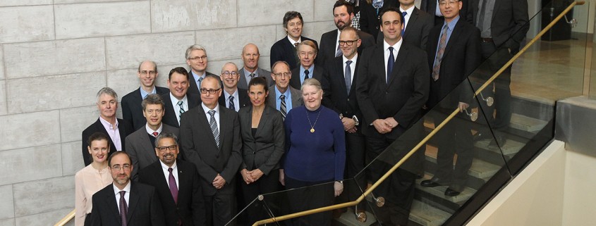 Group photo of all the researchers for NSERC at Queen's University in Kingston, Ont., on Friday Jan. 8, 2016. THE CANADIAN PRESS Images/Lars Hagberg